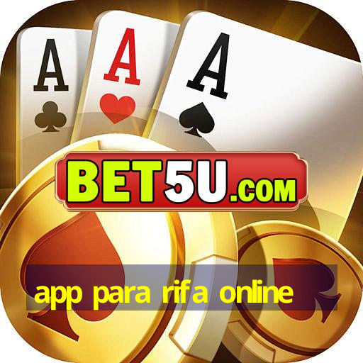 app para rifa online